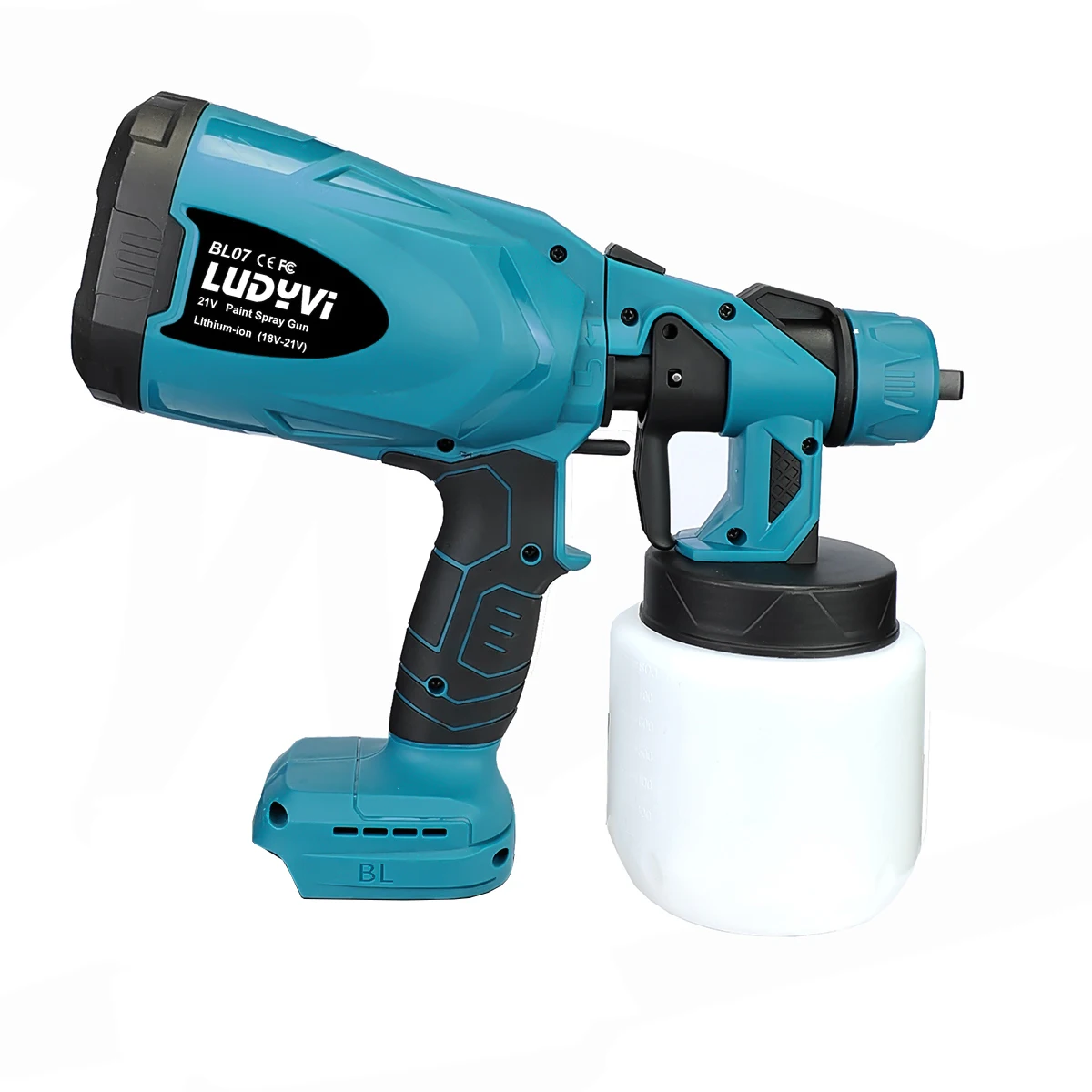 18V สเปรย์800Ml Makita รุ่นแบตเตอรี่ลิเธียมไร้สายที่ถอดออกได้ Sprayer อัตราการไหลปรับเครื่องมือไฟฟ้า