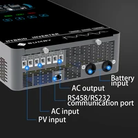 Sumry 4KW 120V Off Grid Solar Inverter 24V 140A 5600W MPPT Charger Pure Sine Wave Home Inverter 6.25 Inch LCD Display 2