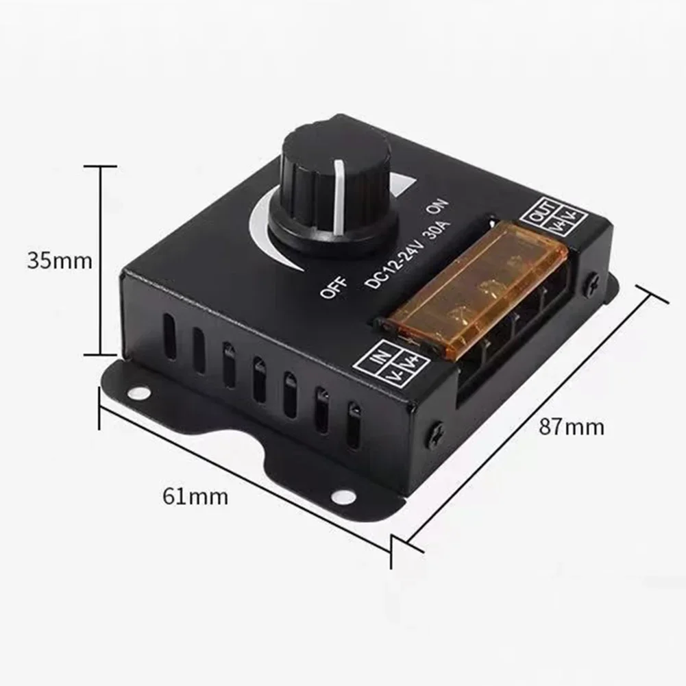 1pc 12V-24V 30A LED Dimmer Digital Stepless Dimming Controller For Single-color Strip For PWM Digital Stepless Dimming