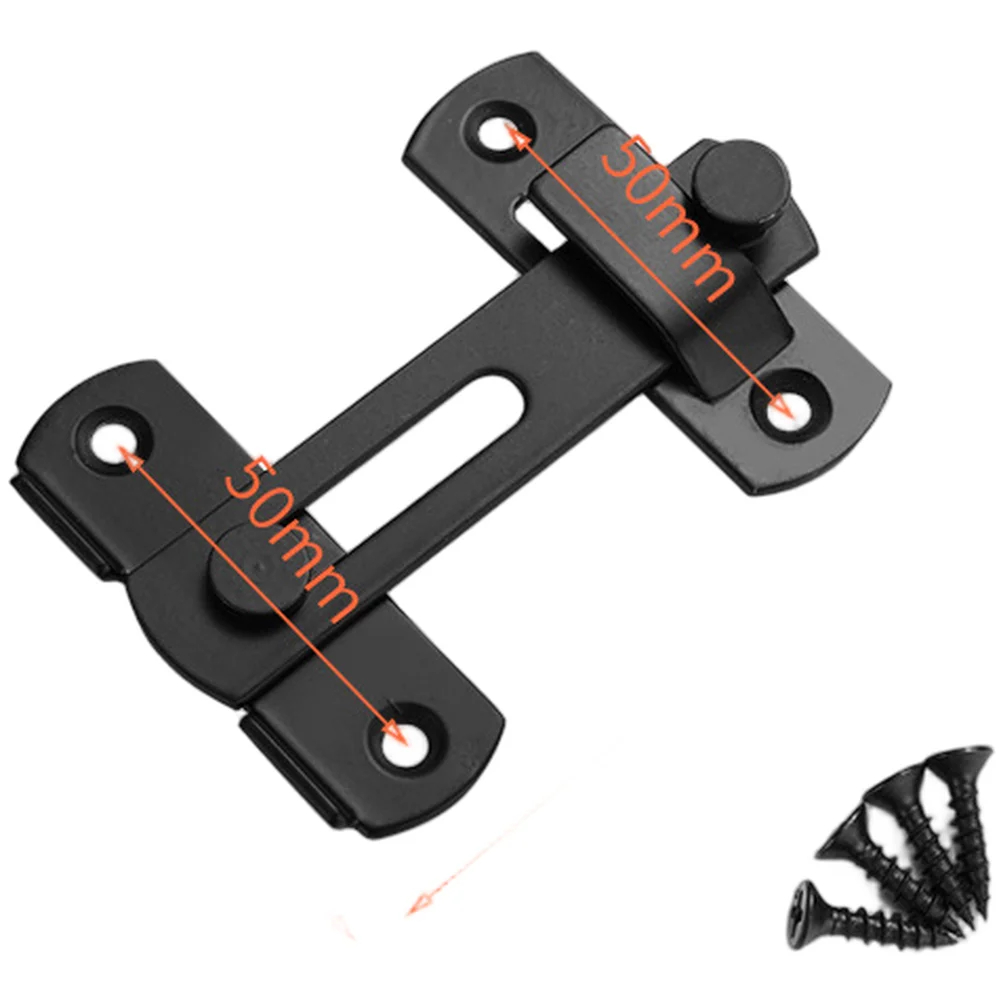 Parafuso de segurança da placa limitador ajustável, hardware de instalação preto, construção resistente à ferrugem, posições de travamento personalizáveis