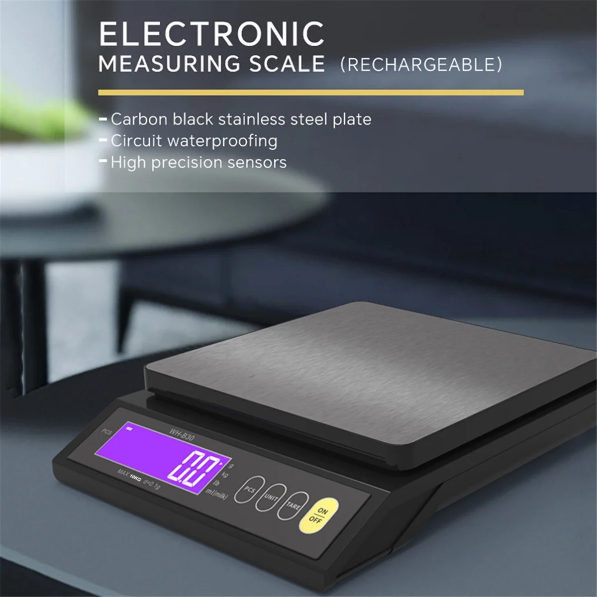 Il nuovo strumento di cottura per pesatura di misurazione multifunzione in acciaio inossidabile da cucina elettronico digitale da 10 kg/0,1 g con display LCD