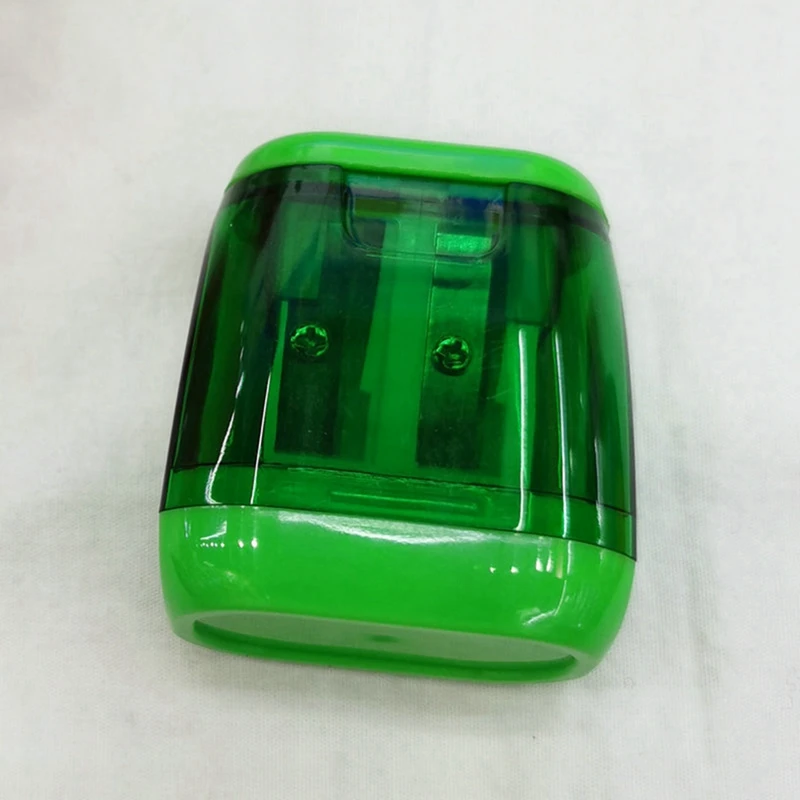 Geométrica Double Hole Pencil Sharpener, Sharpener para Sketch, Manual