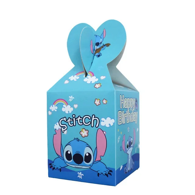 Cartoon Candy Box Party Decoration Encanto Princess Stitch Spiderman Football Gift Box Baby Shower Birthdar Party Box Supplies