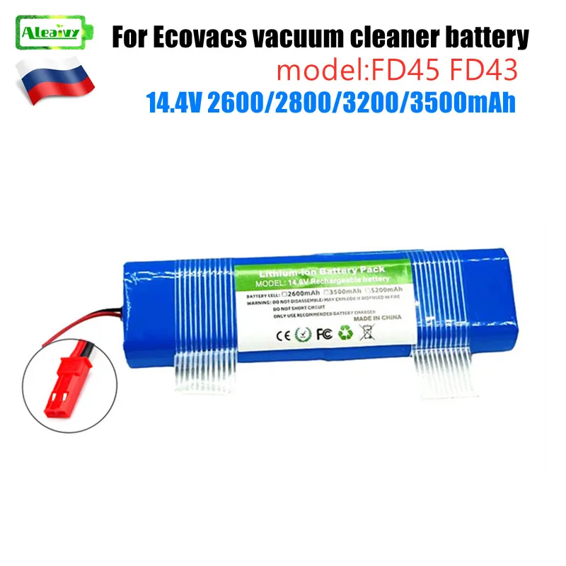 

Aleaivy 14.4V 2600Mah vacuum cleaner battery is applicable to ECowos Deebot Ozmo DF45/DF43 sweeping robot battery