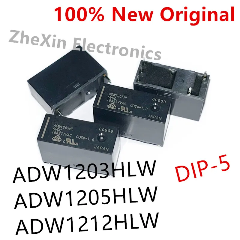 

5PCS/Lot ADW1203HL 、ADW1205HL 、ADW1212HL DIP-5 New Original Power Relay 16A SPST-NO ADW1205HLW 、ADW1212HLW 、ADW1203HLW