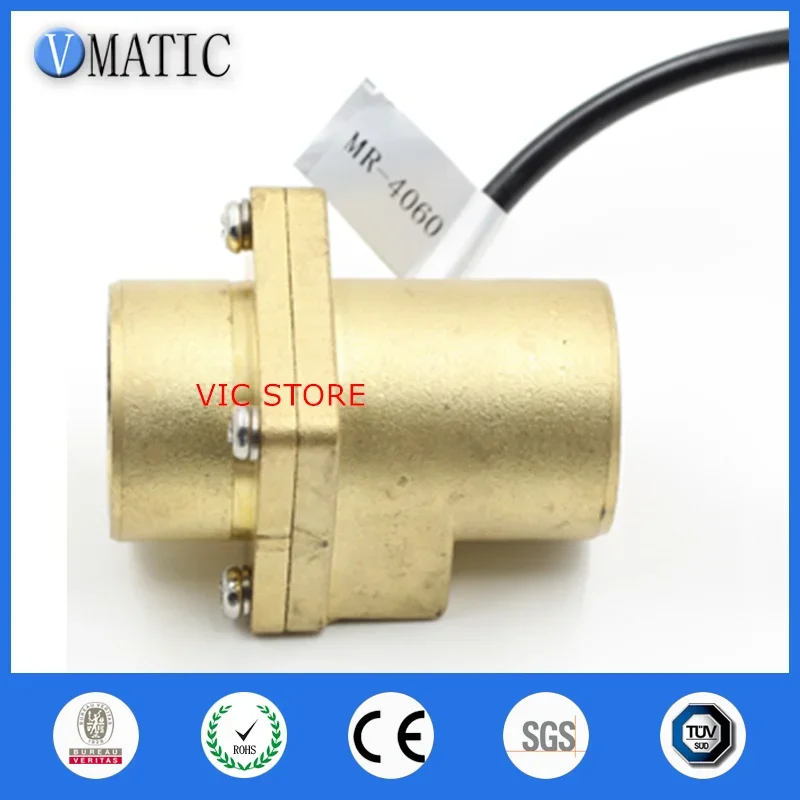 Free Shipping Brass Fluid Oil Flow Switch 220v Electronic Water Flow Switch VC4060