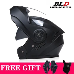 Casque de moto rabattable personnalisé pour hommes et femmes, sécurité de descente, modulaire, double visière, visage intégral, approuvé ECE DOT