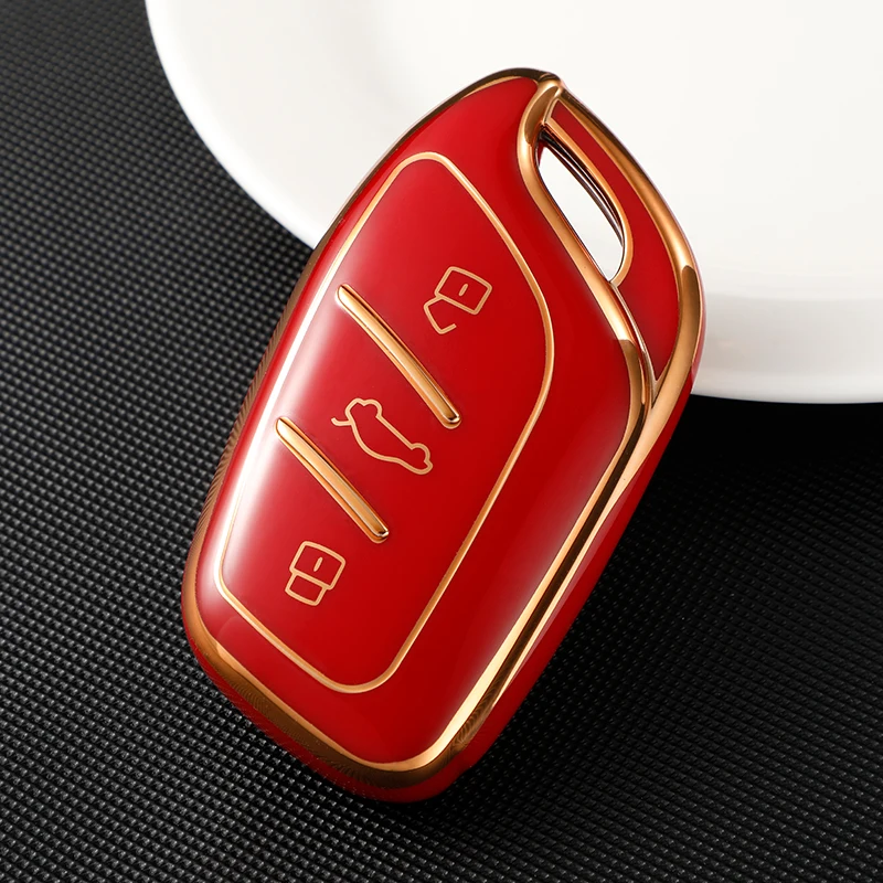 TPU Shell Fob Holder for Roewe RX5 I6 I5 RX3 RX8 ERX5 MG ZS EV MG6 EZS HS EHS 2019 2020 Car Remote Key Case Cover Accessories