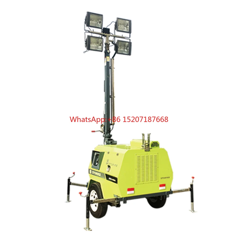 Best Quality Lighting Equipment Customized Color Lighting Tower Car Mobile Solar Light Tower