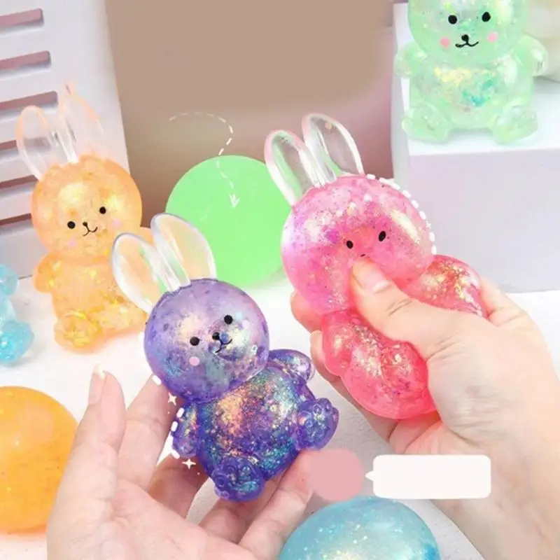 adorkable Squeeze Toy Novelty Gag Soft Squeeze Toy Rabbit สำหรับความวิตกกังวลสำหรับเด็กลดอุปกรณ์ของเล่นที่สนุกสนาน