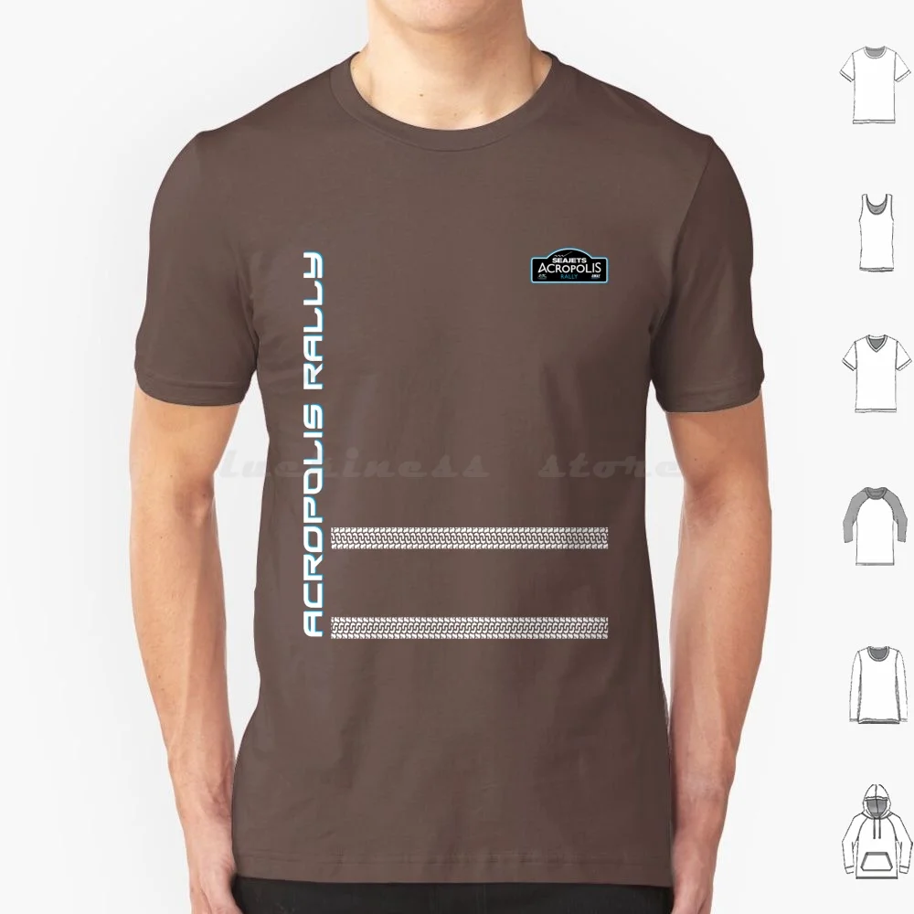 Acropolis Rally Logo Design T Shirt 6xl Cotton Cool Tee Acropolis Rally Greece Motorsport Rally Rallye Logo Plate Wrc Fan