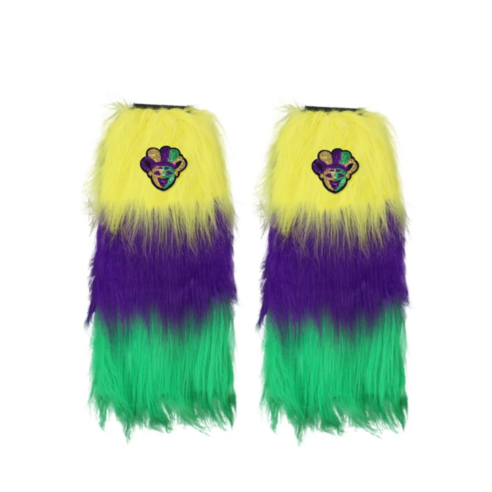 2025 كرنفال الكرة موضة ثلاثة ألوان أفخم تدفئة الساق فستان سهرة متابعة أزياء مسرحية Calcetines Mujer جوارب السيقان #5