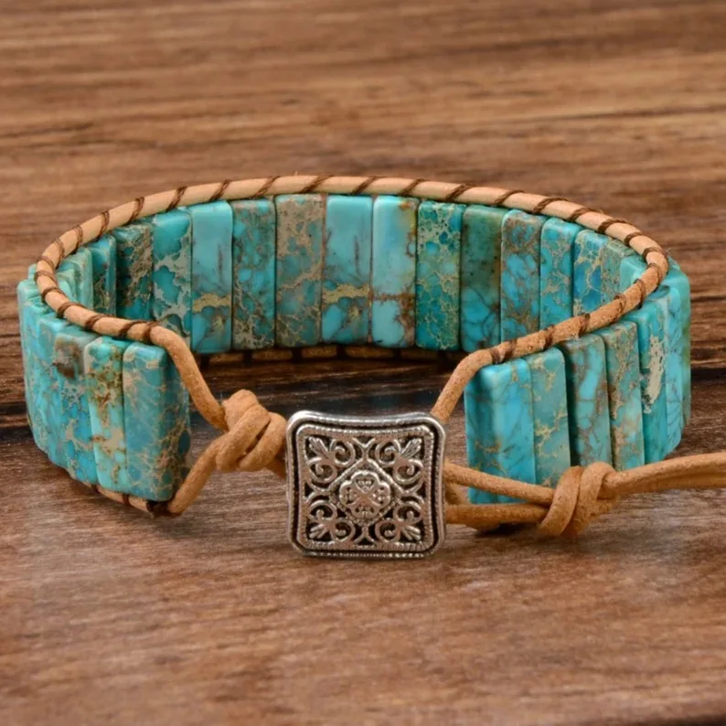 Bohemian Multicolor Emperor Stone Bracelet, 7 Chakra