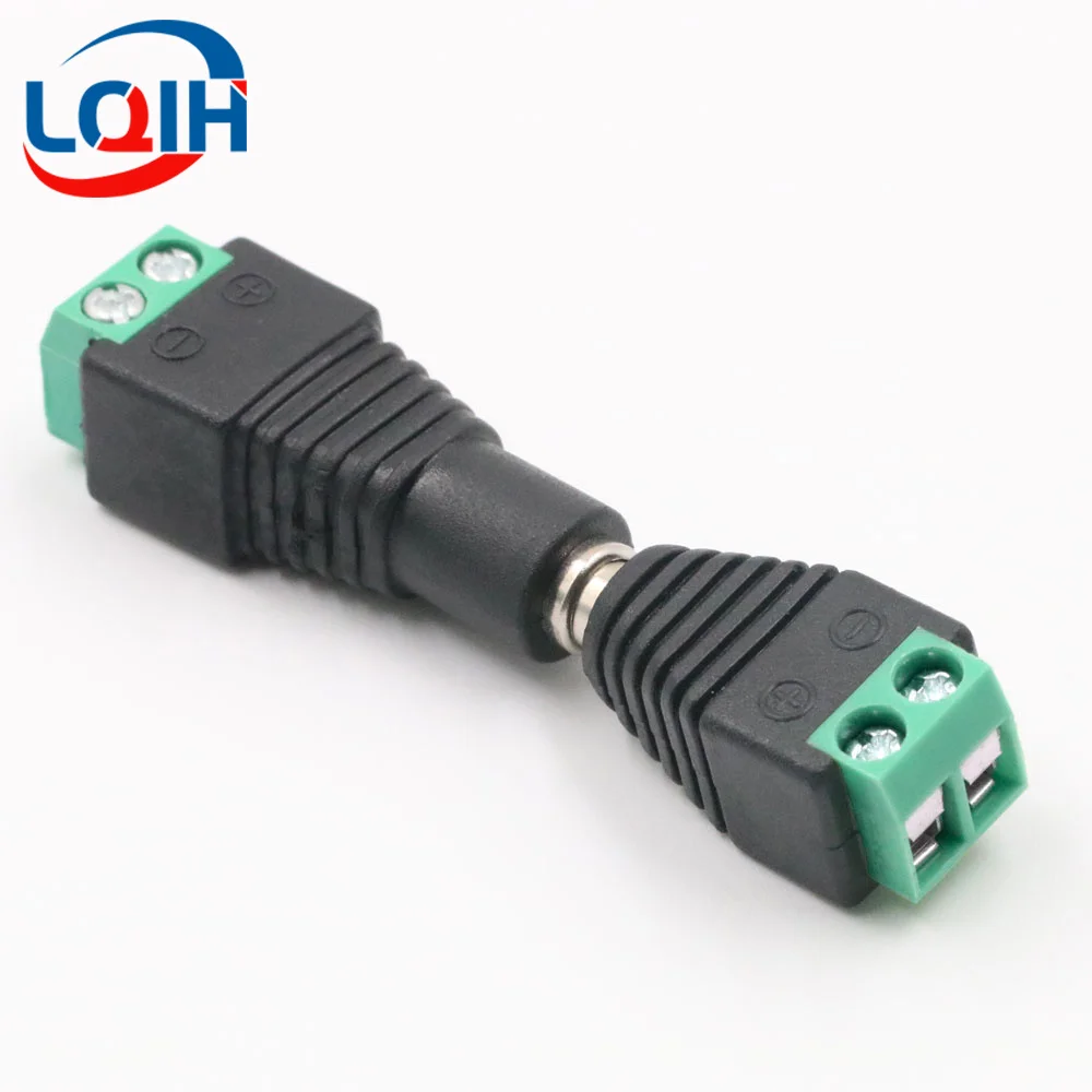 DC Terminal Stecker 2pin DC Power Adapter 5,5mm x 2,1/2,5mm Stecker Stecker auf Buchse Jack Stecker für LED Streifen CCTV Kam