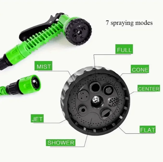 High-Pressure Car Wash Hose Expandable Magic Hose Pipe Home Garden Watering Hose Multi-Function Gardening Cleaning Wat Er Spraye