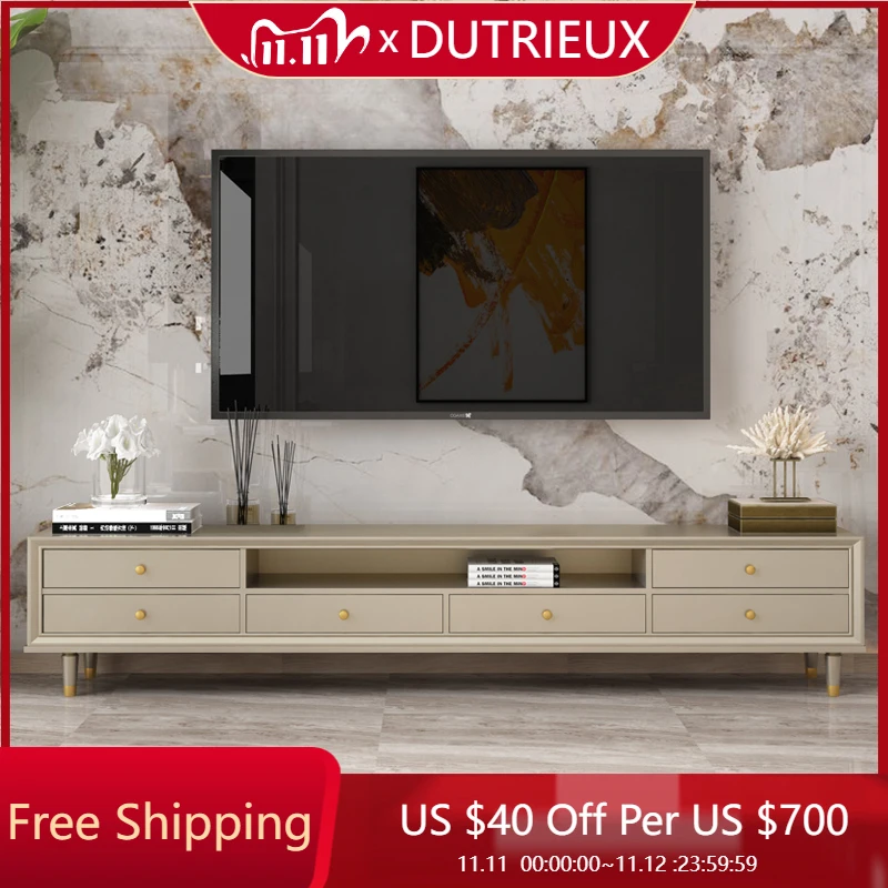 

Light Luxury Solid Wood TV Cabinet Modern Display Storage Organizer Dollhouse Tv Stands Hallway Living Room Muebles Furniture