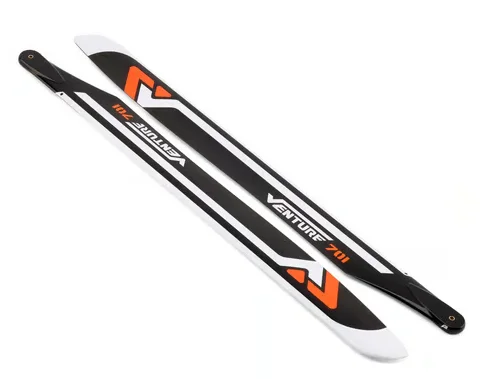 Venture Blades 701mm Premium Carbon Fiber Main Blades (Orange) (2)