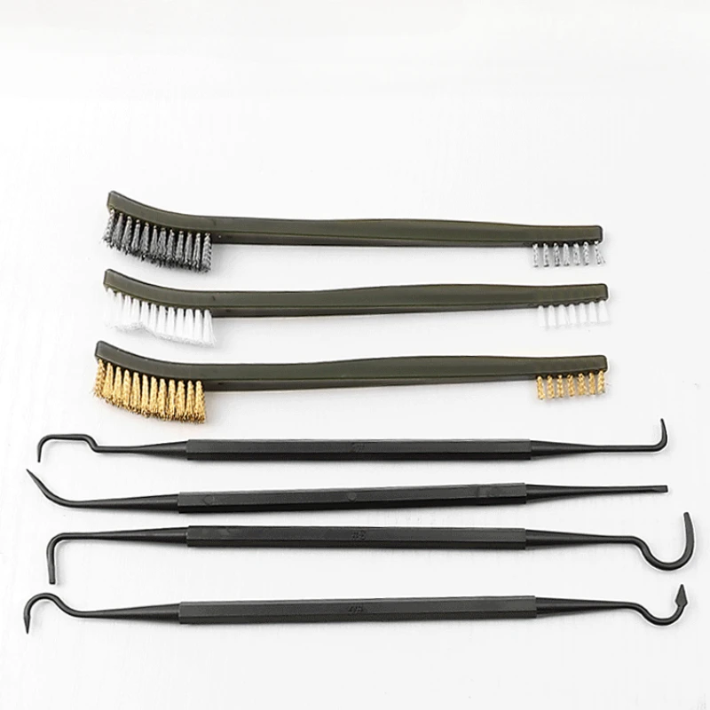 

Инструмент для чистки велосипедов, аксессуары, проволочные щетки и 4 нейлоновых медиатора и набор кистей, 3 двусторонние щетки, инструмент для велосипеда