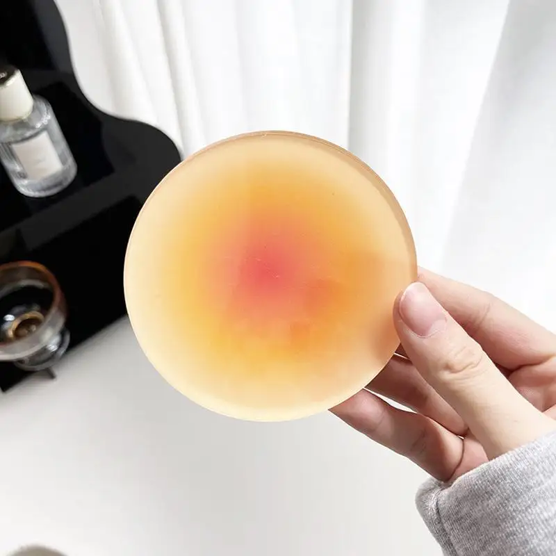 5mm Acrylic Coasters,Table Mats Heat Insulation Pads,Circular Sunset Gradient Decoration,Circular Cup Holder For Heat Insulation