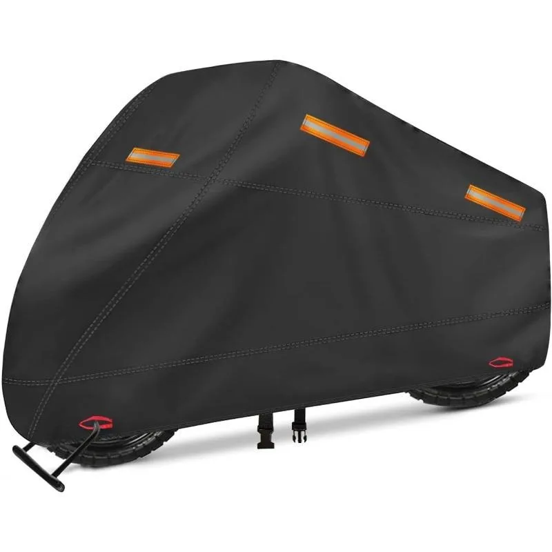 Motorcycle Cover, Heavy Duty 600D Oxford, Waterproof Outdoor, Weather Resistant, Rip-Proof