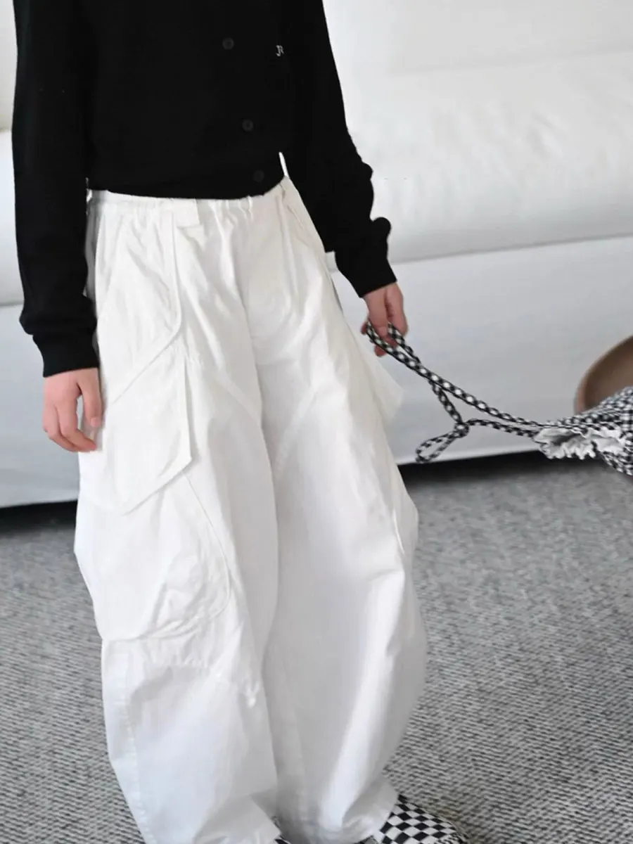 girls'-white-wide-leg-pants-spring-autumn-lightweight-casual-children's-clothing-boys'-long-trousers-comfortable-loose-waist
