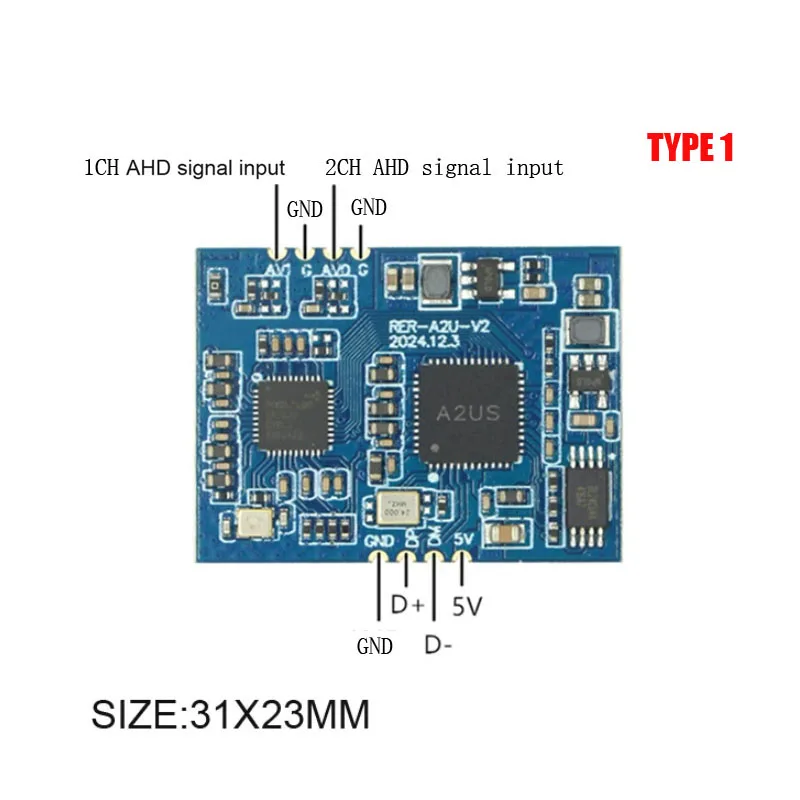 

Novoxy 1080p AHD to digital USB module HD analog video input conversion USB camera UVC free drive