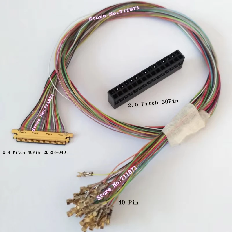 

DIY 0.4 Pitch 40Pin 20523 040T Screen Cable Line 40 Pin 40P 20523-040T Custom Screen Line Cable for 20525-040E Screen Wire Cord