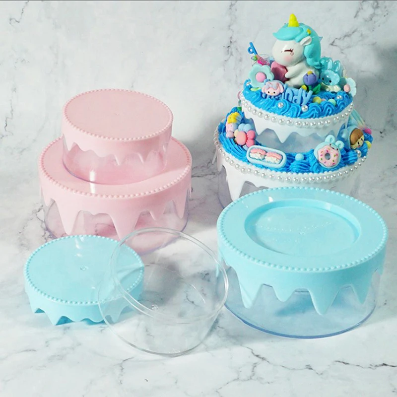 

Fantasy Sweet Cream Cake Box Handmade DIY Storage Box Children's Home Embryo Production Plastic Box