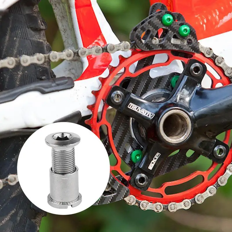 Bike Bracket Screws M8 Hex Crank Arm Fixing Bolt with Caps Capless Bottom Bracket Allen Key Bolt Screws Nut Bicycle Accessories