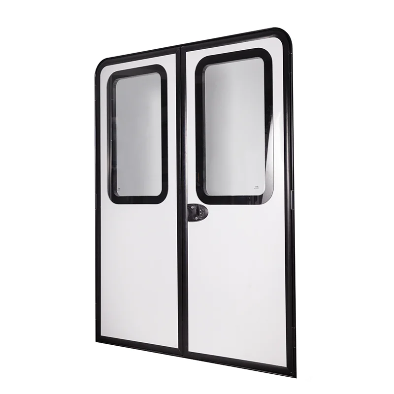 1200x1800mm Custom Size Factory Price RV Double Opening Door Caravan Truck Aluminum Frame Door for Recreational Vehicle Custom