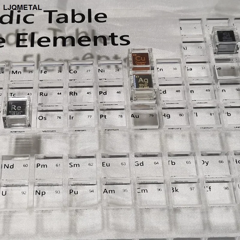 Acrylic Container for 10mm Cube Storage, Periodic Table of Elements Box