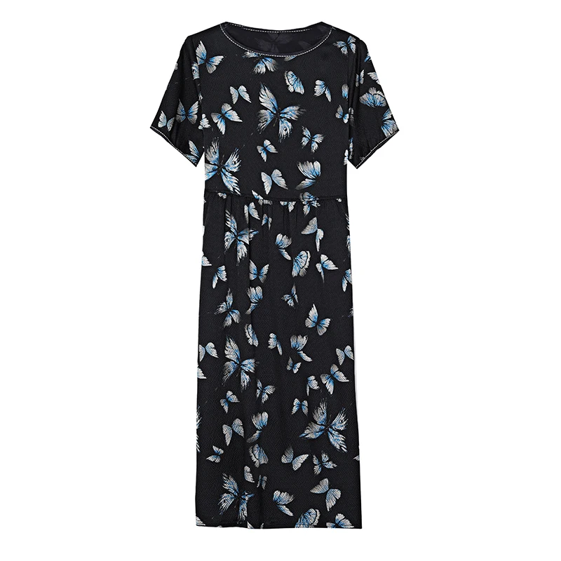 Summer Women Black Satin Vintage Luxury Bodycon Dress 2025 Office Lady Floral Silk Midi Dress Elegant Casual Night Party Vestido