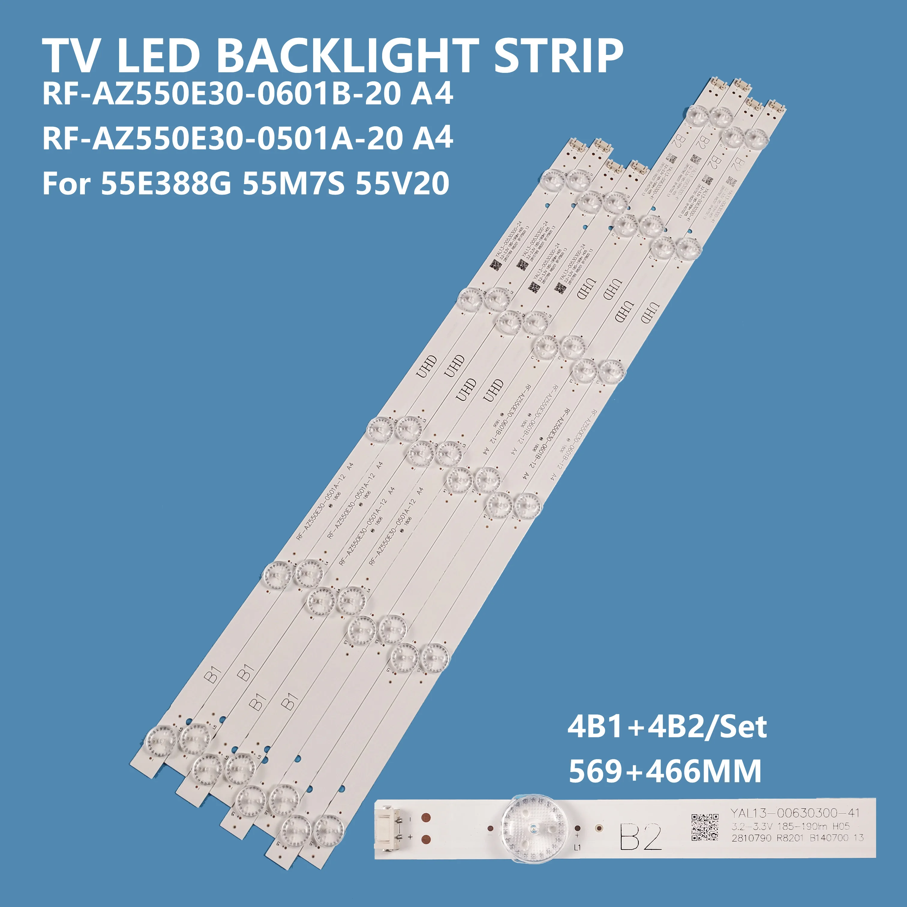 

Светодиодная лента для подсветки телефона/0501A-12 A4 для 55E388G 55M7S 55V20, светодиодная лента для подсветки телевизора для ремонта