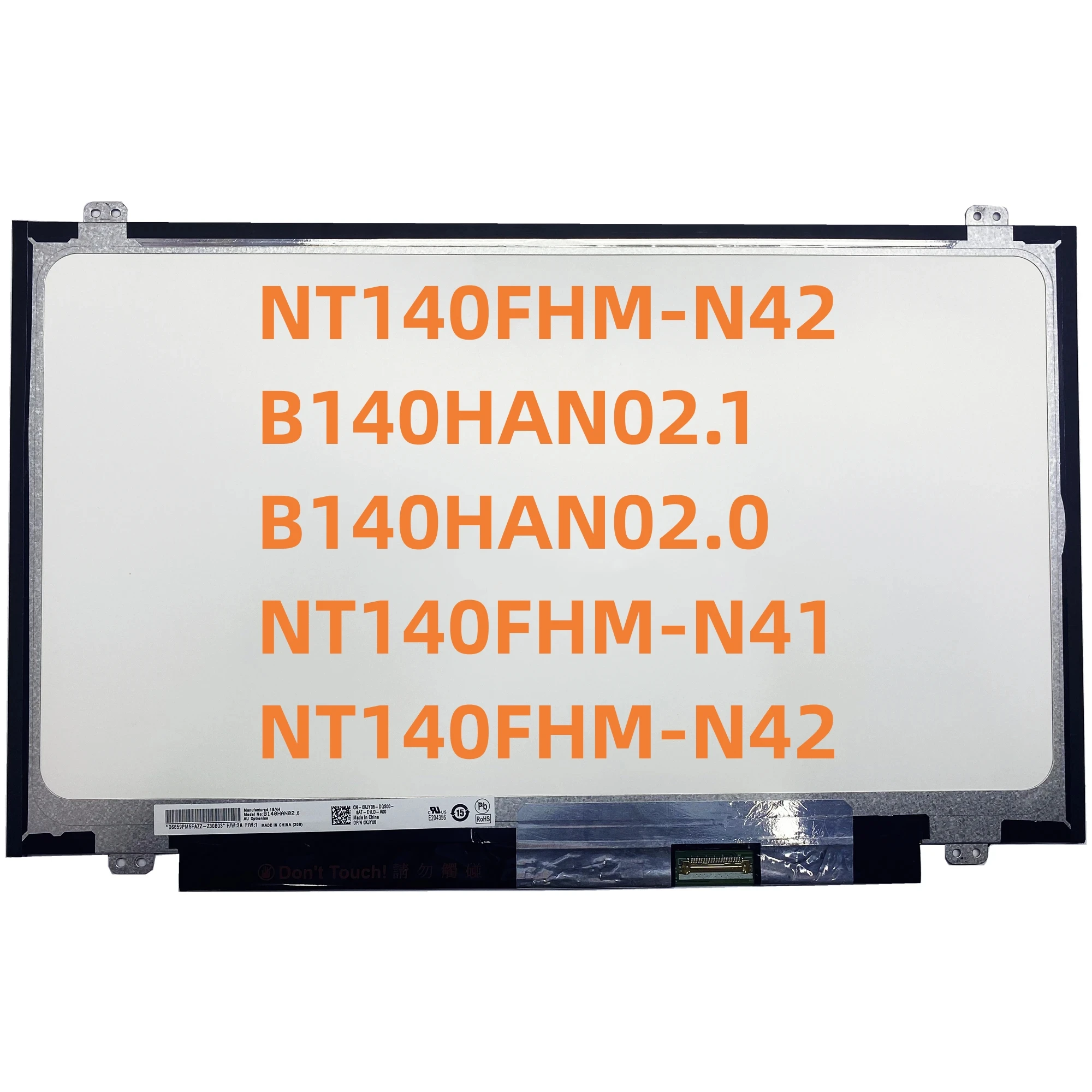 NT140FHM-N42 B140HAN02.1 B140HAN02.0 NT140FHM N42 N41 NV140FHM-N41 شاشة LCD المحمول 1920*1080 EDP 30 Pins