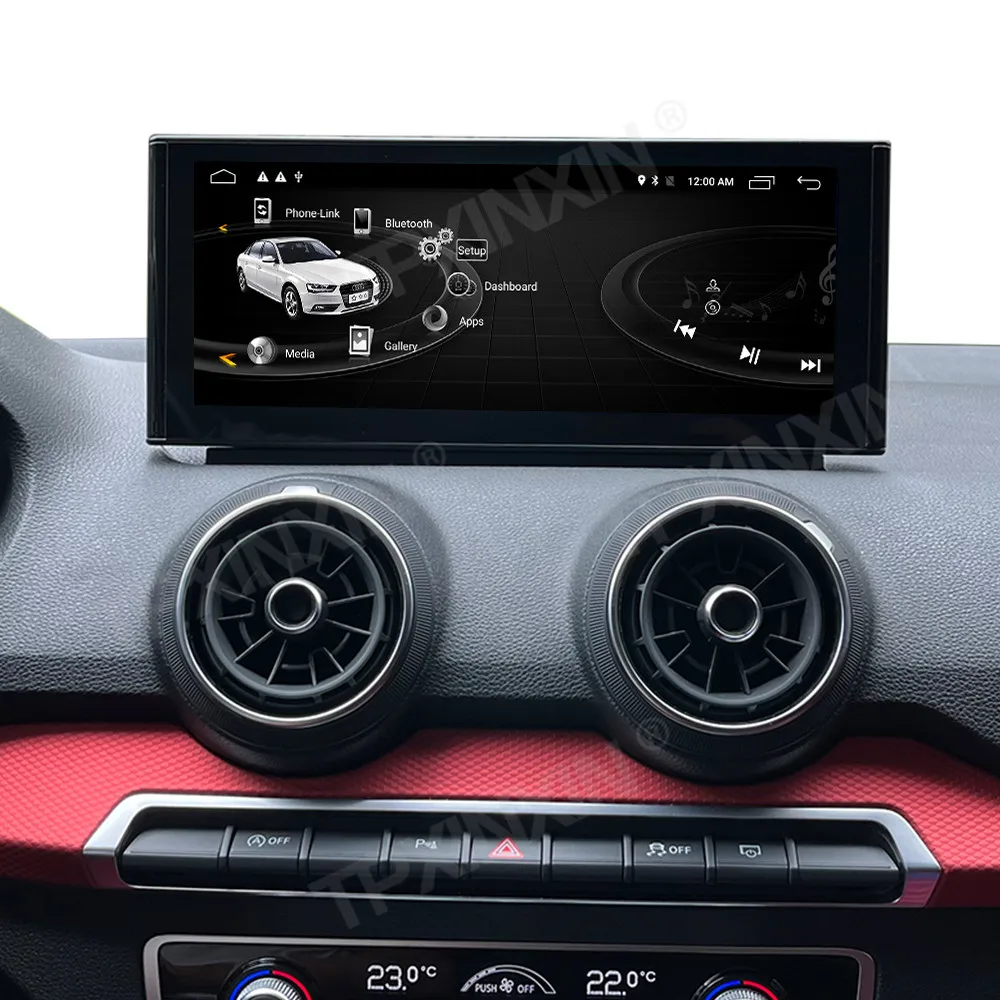 10.25 inch Touch Screen Android 15 for Audi A1 Q2 2012 - 2023 Car Auto CarPlay Multimedia GPS Navigation Wireless HD Head Unit