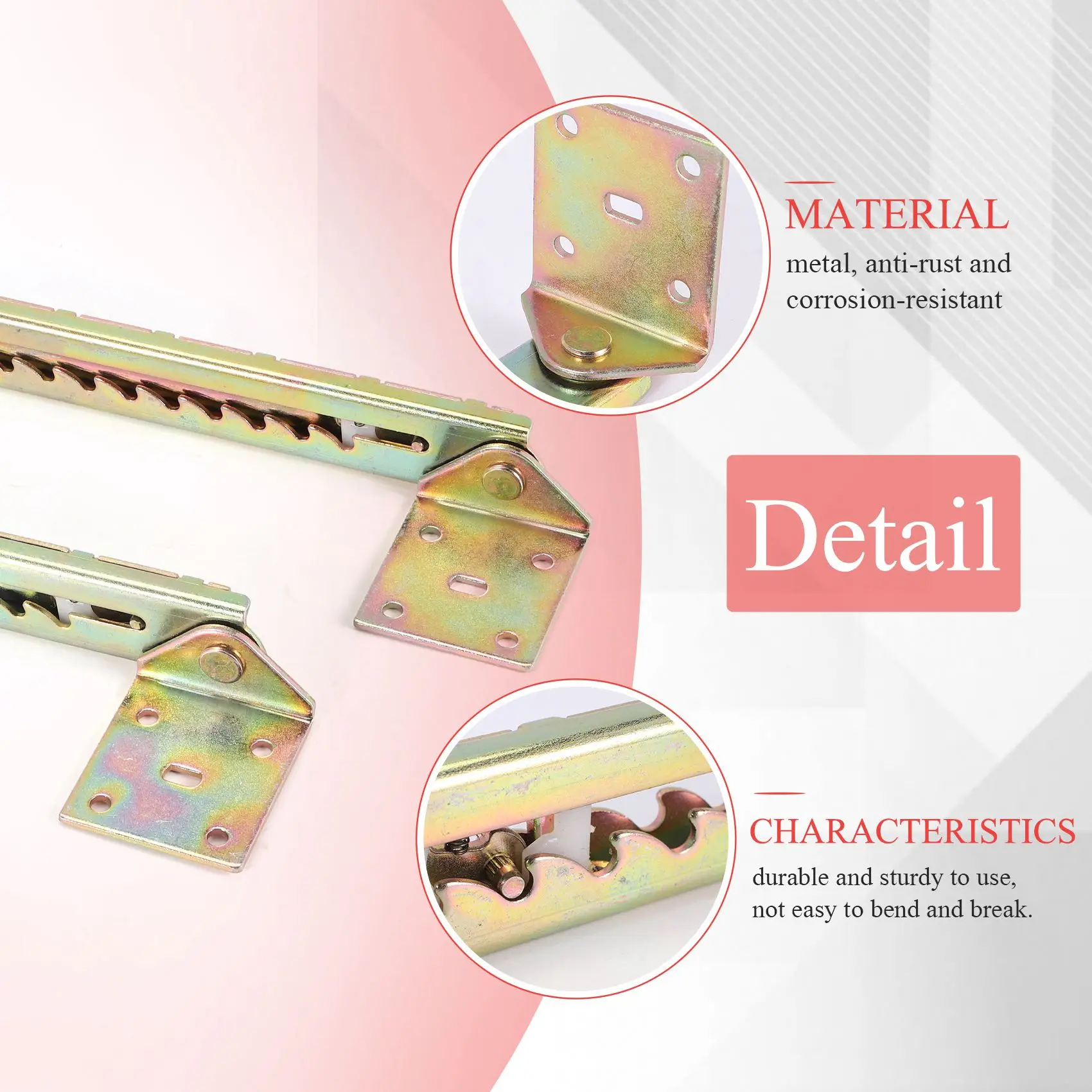 

AB34-1 Пара угловых подъемных стержней Стол 10-ступенчатая регулировочная петля Угловая петля С кронштейном