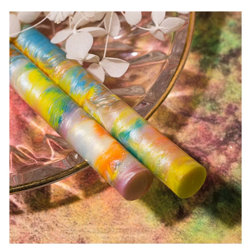 Mixed Color Glitter Sakura Wax Seal Stamp Wax Stick Beads DIY Envelope Wedding Invitation Ancient Seal Wax Stamp Making Tools