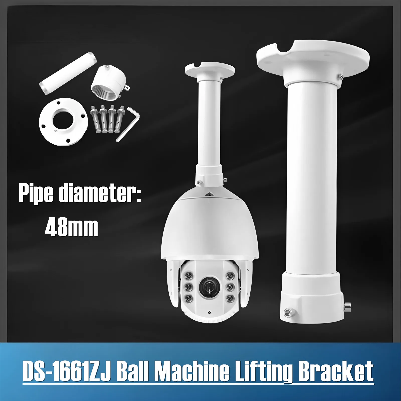 New High Speed Dome PTZ Security Camera Ceiling Mount Bracket Indoor Outdoor Mount Compatible With Hikvision Dahua CCTV Camera