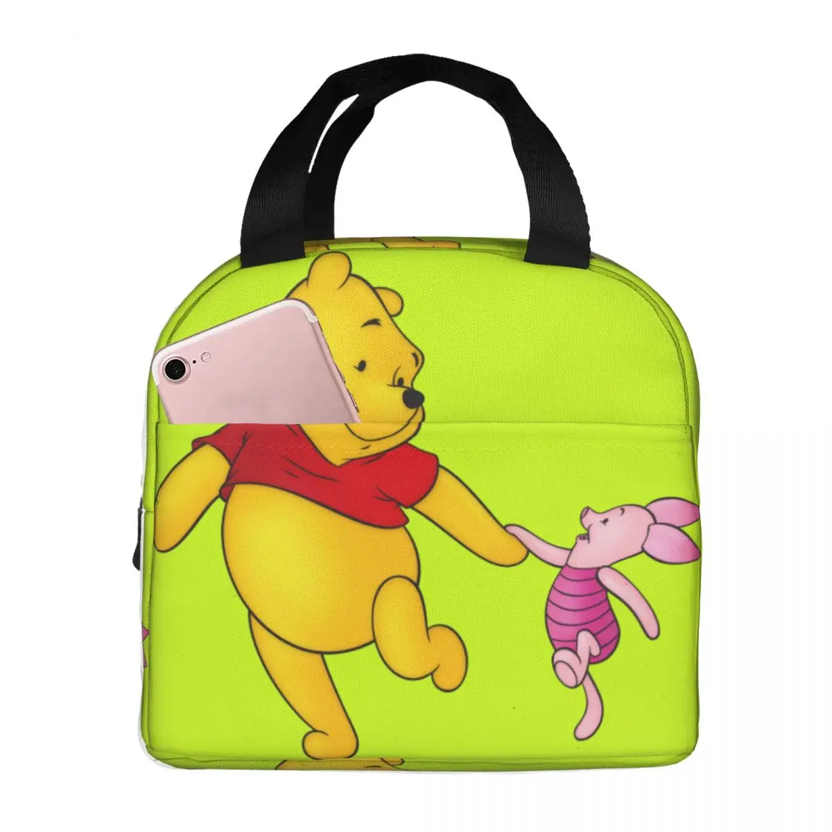 Travel And Piglet Large Capacity Beverage Disney Winnie The Pooh Lunch Food Box For Students School&Office Picnic Storage