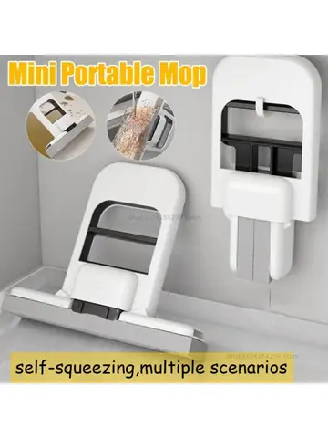New Mini Mop Handheld Portable Absorbent Cleaning Tool for Home Bathroom Desktop Floor Wet Dry Mops Cleaning Kitchen