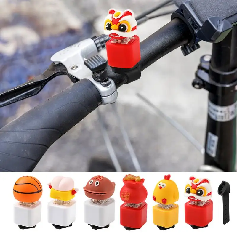 

Cartoon Bicycle Bell Multi-Purpose Chicken-Shaped Bicycle Horn Eye Catching Versatile with Lighting Effects Bicycle Bells