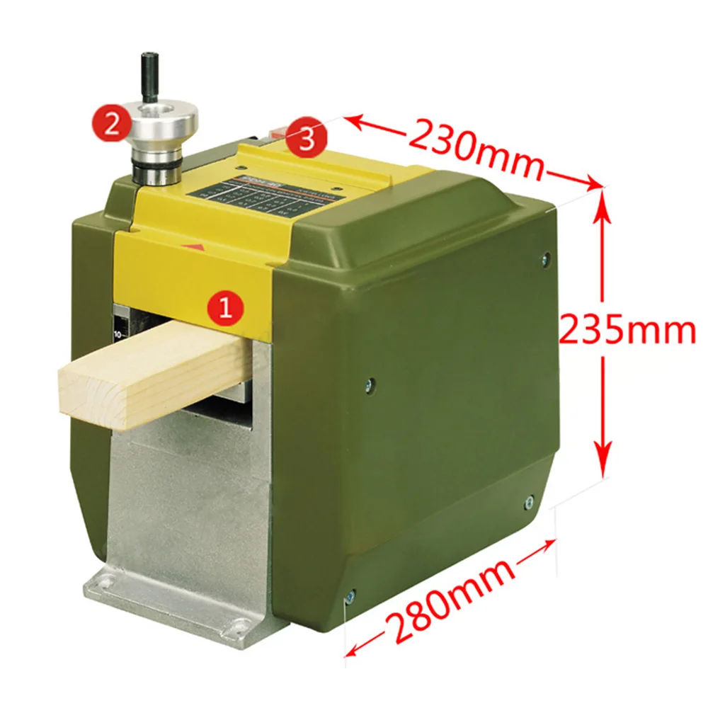 200w 220V Woodworking Planer 80mm Benchtop Planer 6000rpm DIY Woodworking Planing Machine