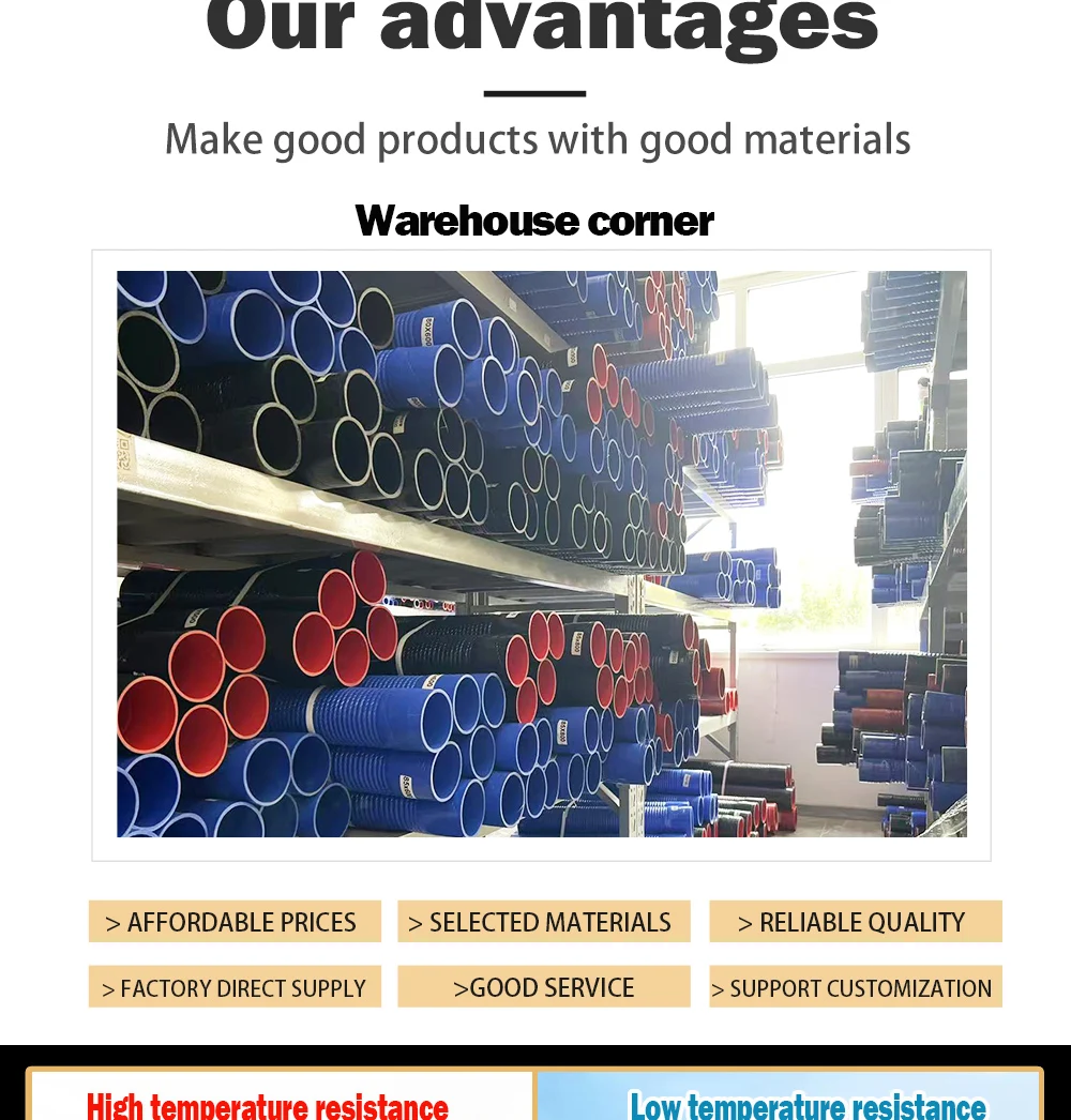 Steel wire reinforced automotive silicone hose