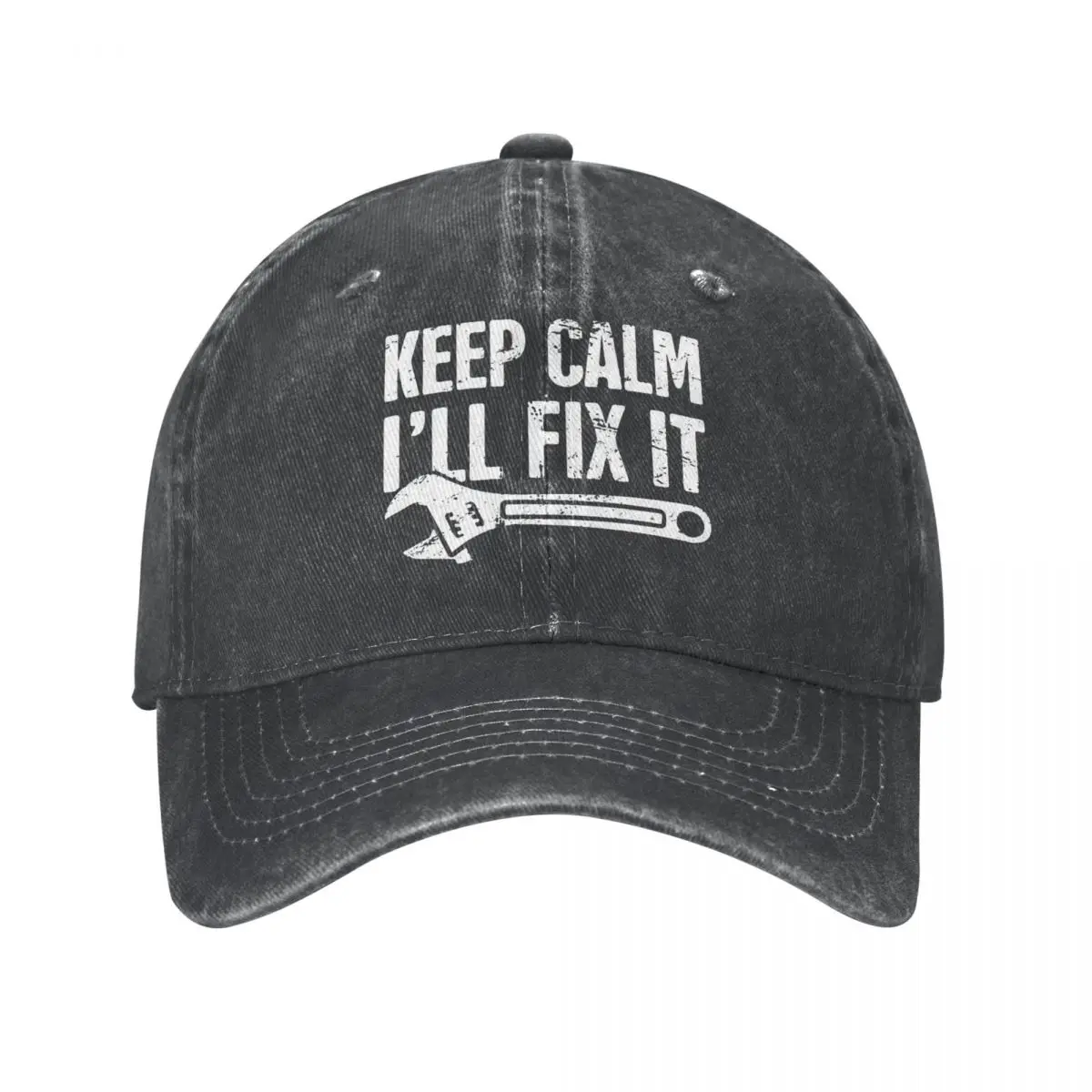 2022 New Vintage Wash Keep Calm I'll Fix It Mechanic Baseball Caps Men Women Spring Autumn Snapback Cowboy Hats Casquette