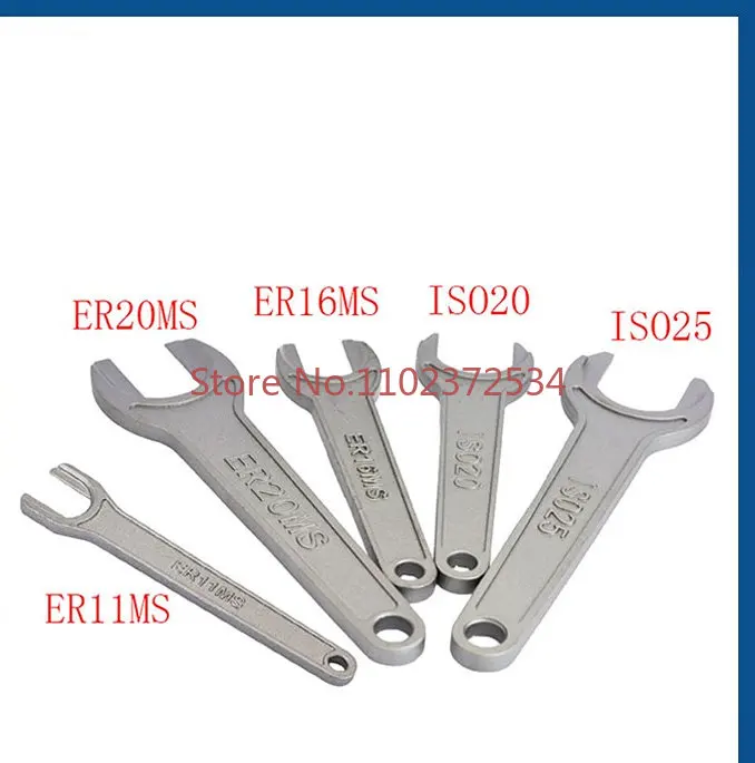 2PCS precision carving tool handle wrench ISO20 ER16MS wrench ISO25 ER20MS CNC wrench 11MS