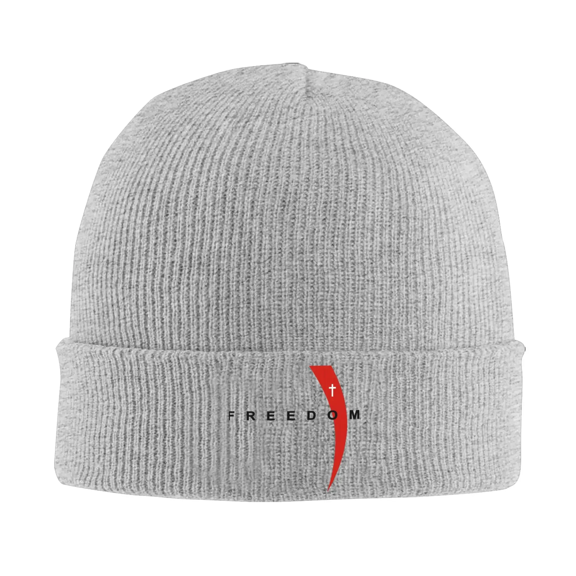 New Charlie Kirk Freedom remembrance emblem  Knitted Hat Women's Men's Beanie Winter Hat Acrylic  Crochet Melon Cap