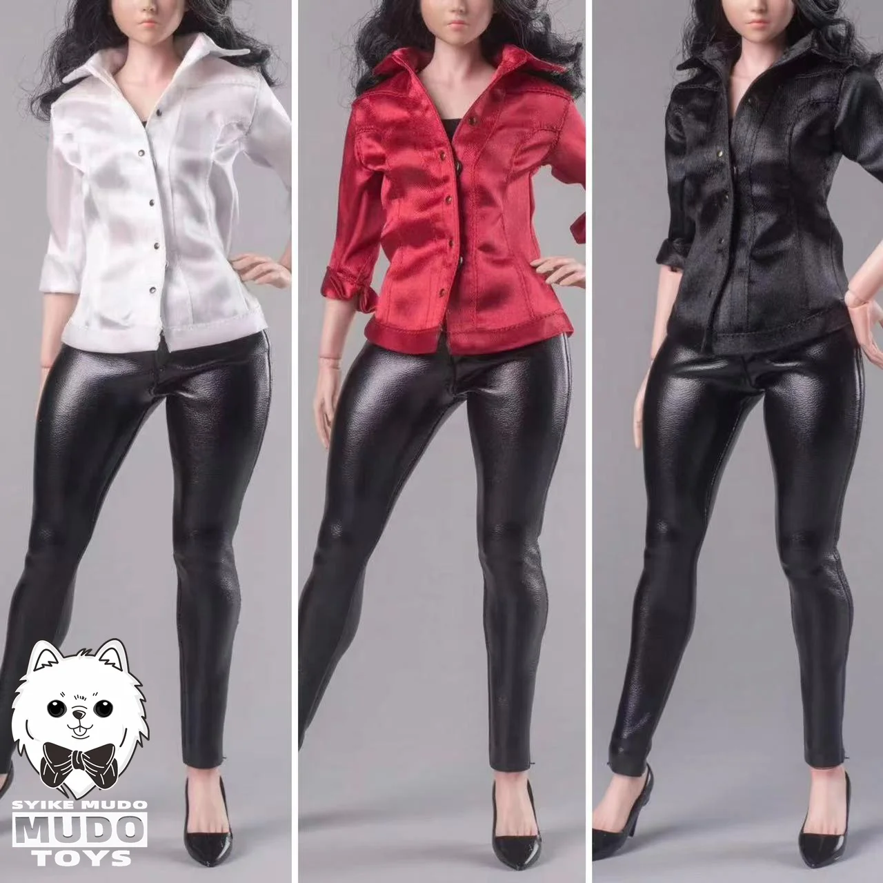 

CTC-003 1/6 Scale Female Shirt Leather Pants Set Clothes Model Fit 12'' Worldbox AT202 Soldier Action Figure Body Dolls in Stock