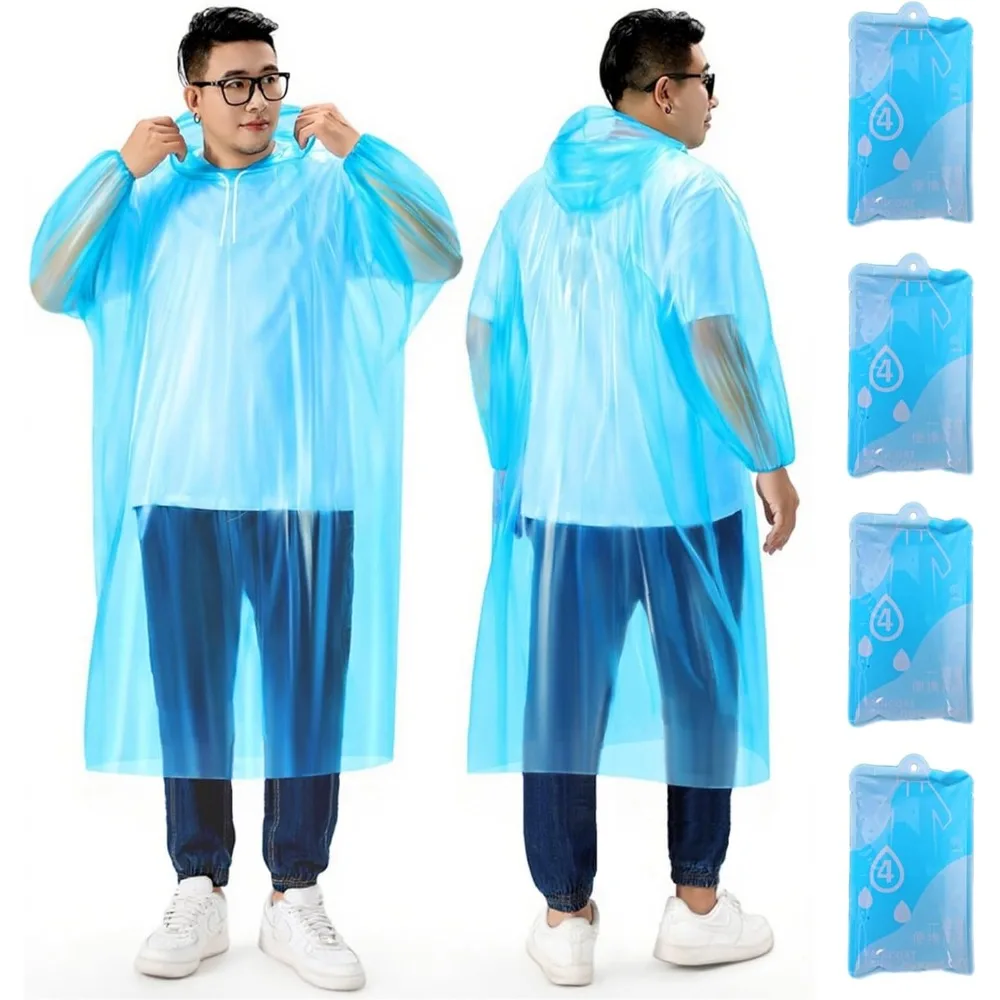 

Одноразовые дождевые пончо больших размеров, удобные дождевики большого размера для взрослых в рюкзаке