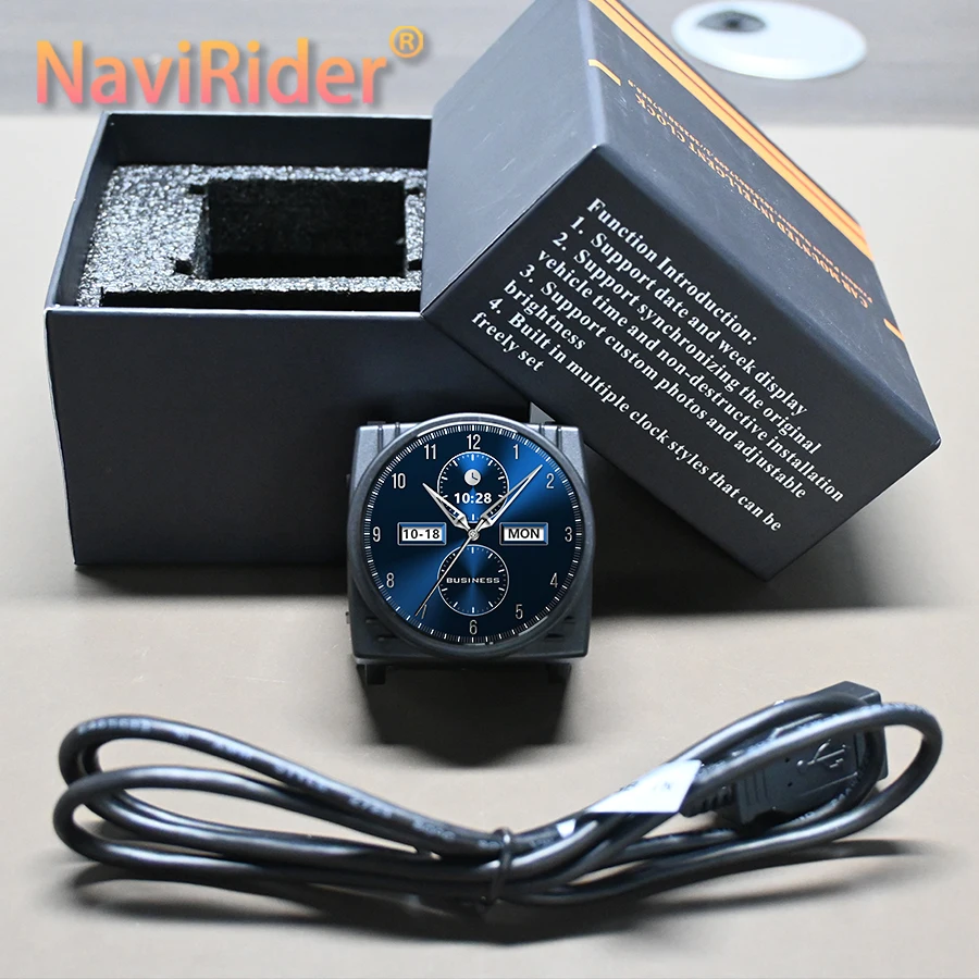 LCD Clock For Benz C/E/S/G/CLS/ W205 W463 W219 W222 W213 NTG 5.0/5.5 Car Stopwatch Interior Central Compass Time Electronic