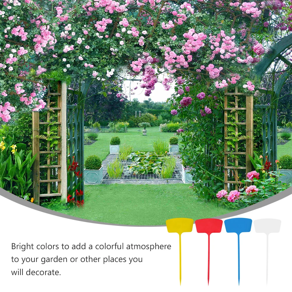 

20pcs Garden Label Topper Writeable Plant Marker Durable Garden Insert Tag For Vegetable Identification Ground Sign